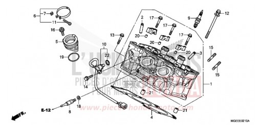 CYLINDER HEAD (REAR) VFR1200FDF de 2015